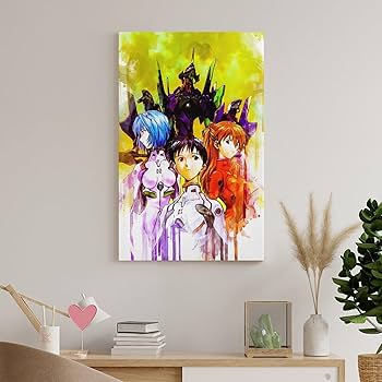 Amazon.co.jp: アニメポスター 新世紀エヴァンゲリオン キャンバス